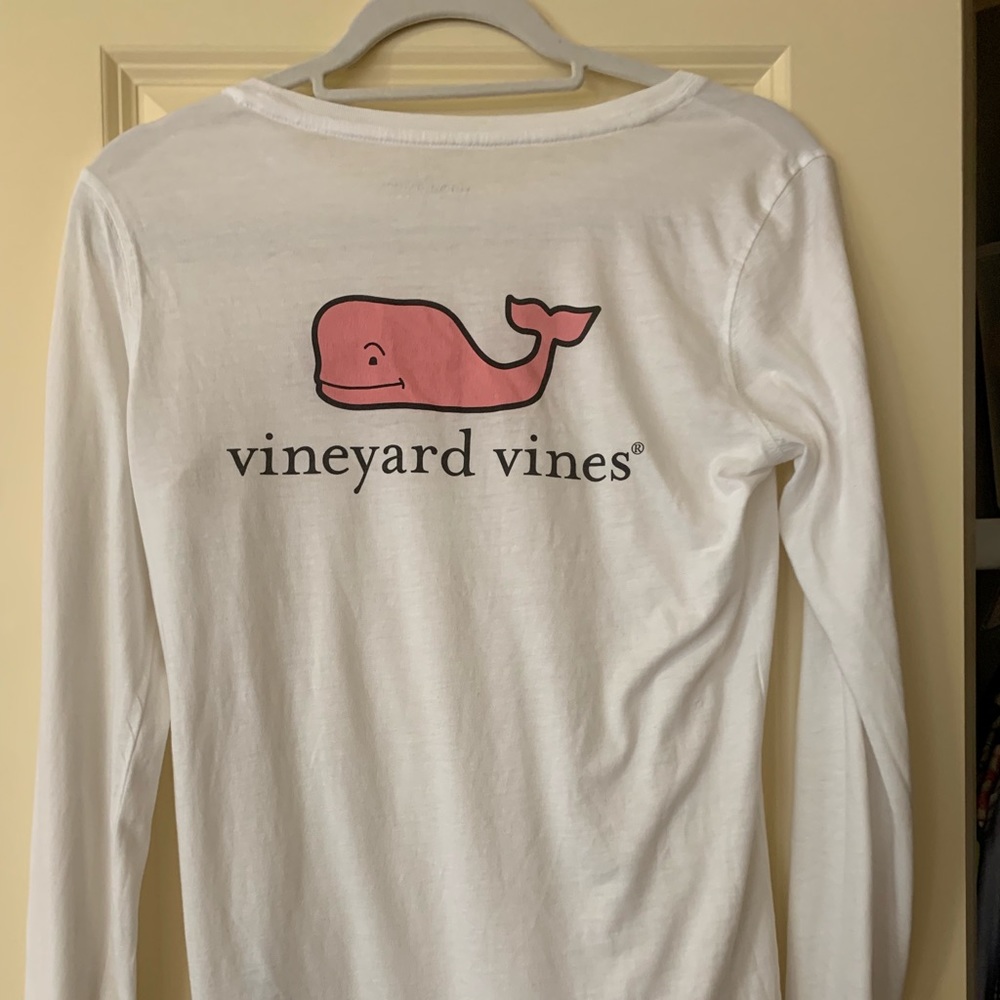 Vineyard vines long sleeve tee classic whale